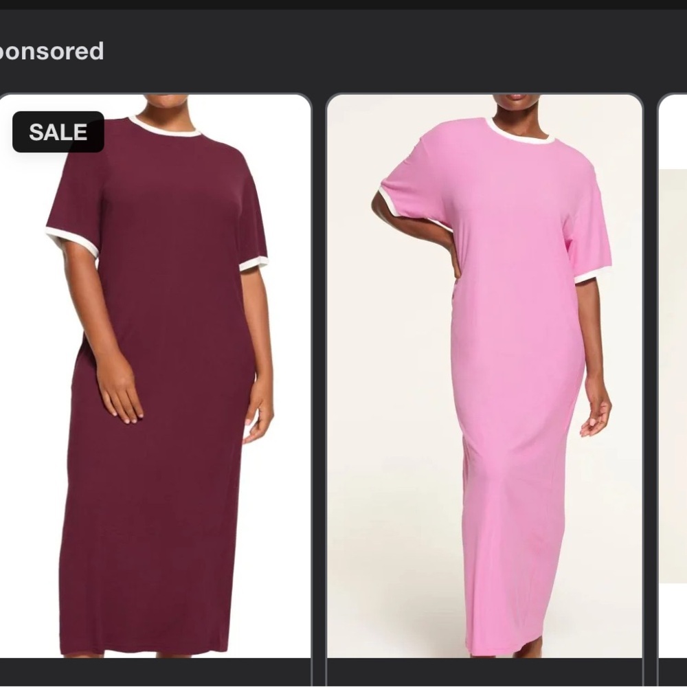 SKIMS soft lounge ringer maxi dress